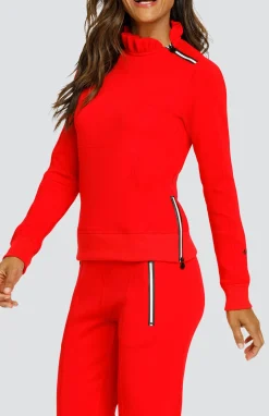 Condoleezza Dahlia Red Pullover
