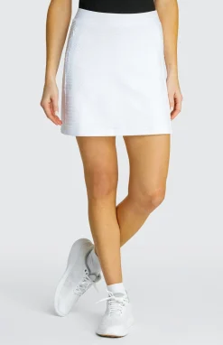 Elevation 18" Textured Skort - Chalk White