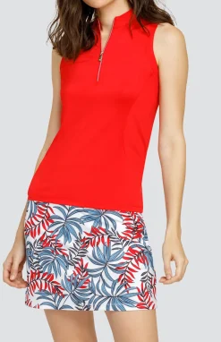 Indiana Top - Dahlia Red