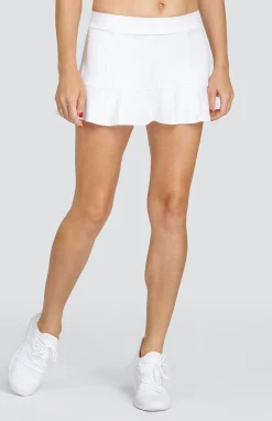 Jennifer 12.5" Flounce Skort - Chalk White