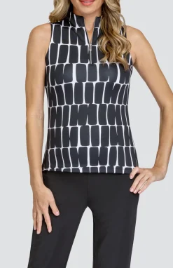 Lua Top - Checkered Geo