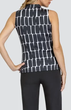 Lua Top - Checkered Geo