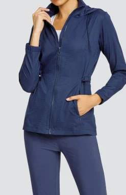 Nola Water Resistant Jacket - Navy Blue