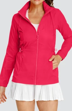 Nola Water Resistant Jacket - Wild Cherry