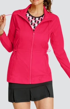 Nola Water Resistant Jacket - Wild Cherry