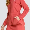 Robyn Hooded Jacket - Cherry Rose