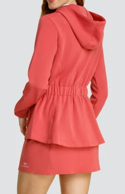 Robyn Hooded Jacket - Cherry Rose