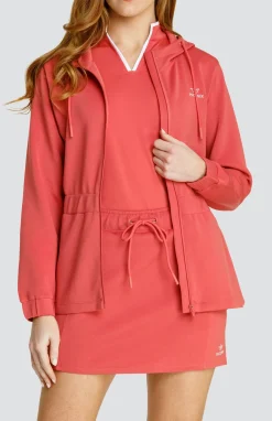 Robyn Hooded Jacket - Cherry Rose