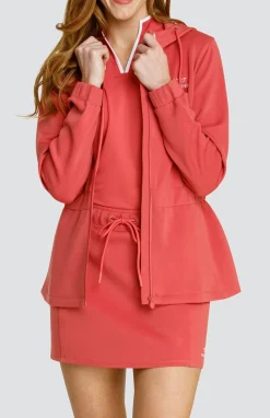 Robyn Hooded Jacket - Cherry Rose