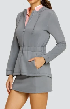 Robyn Hooded Jacket - Cool Mist