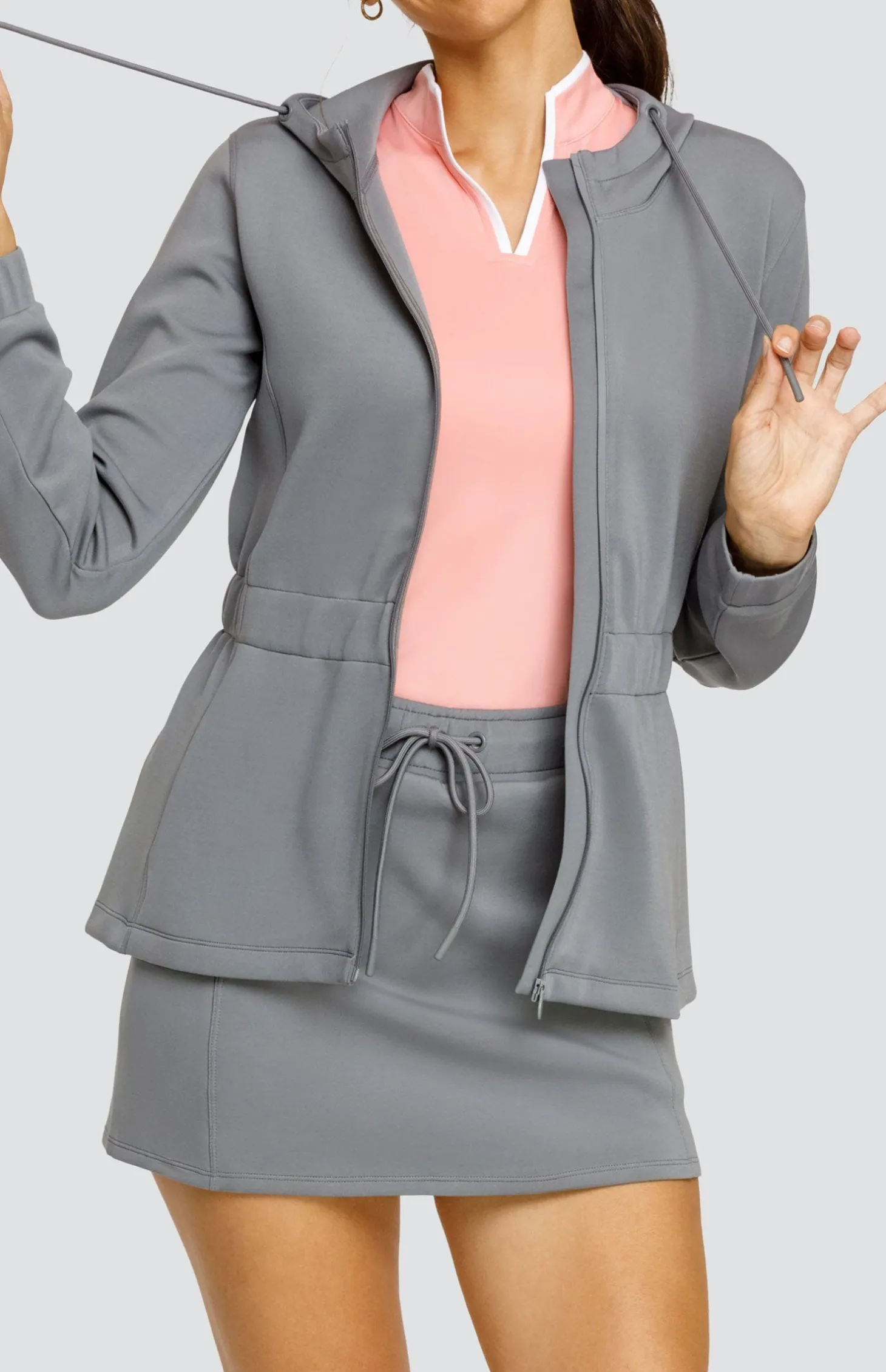 Robyn Hooded Jacket - Cool Mist