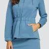 Robyn Hooded Jacket - Copen Blue